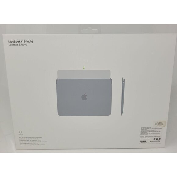 Original Apple Leather Sleeve for MacBook Pro 12", Midnight Blue - MQG02ZM/A - Picture 2 of 2